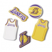 Crocs Jibbitz NBA Los Angeles Lakers - csomag (5 db) papucsdísz