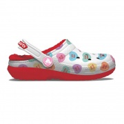 Crocs Kids Classic Lined Sweethearts Clog K bélelt gyerek papucs