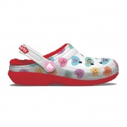 Crocs Kids Classic Lined Sweethearts Clog T bundás gyerek papucs