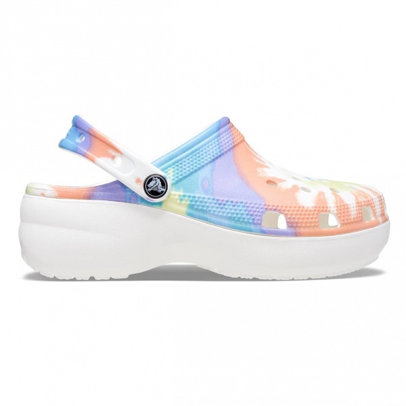 Crocs Classic Platform Tie Dye Graphic Clog W Női papucs