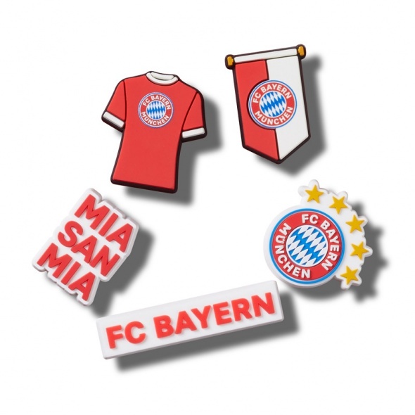 Crocs Jibbitz Bayern FC - csomag (5 db) papucsdísz