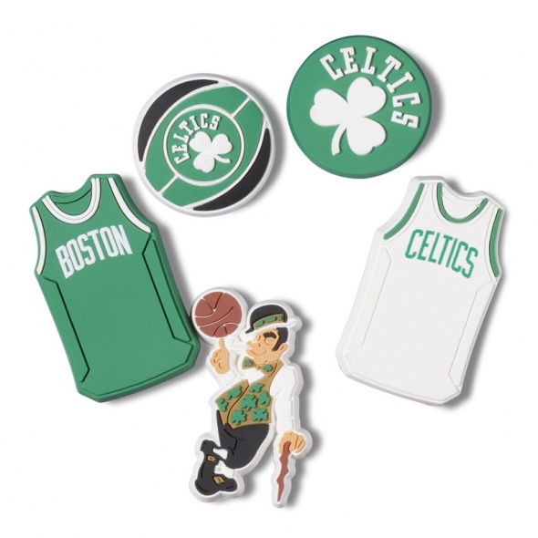 Crocs Jibbitz NBA Boston Celtics - csomag (5 db) papucsdísz