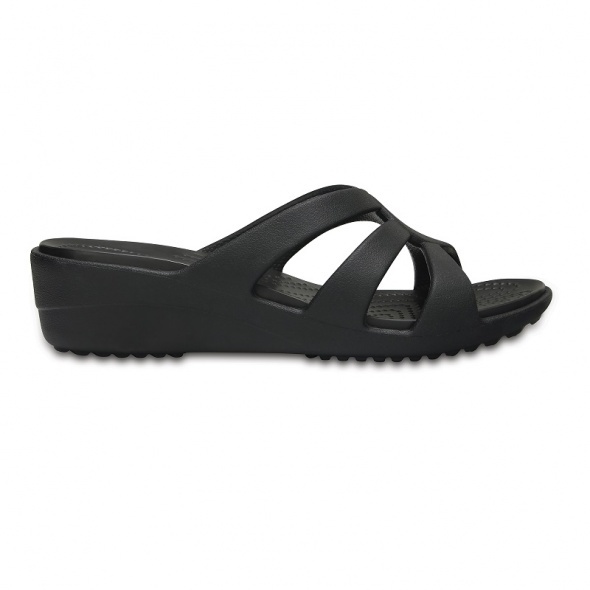 Crocs Sanrah Strappy Wedge W magas sarkú női szandál