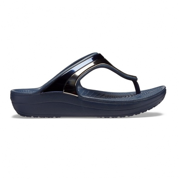 Crocs Sloane Metal Block Flip W női papucs