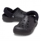 Crocs Baya Lined Fuzz Strap Clog Férfi, Női bélelt papucs